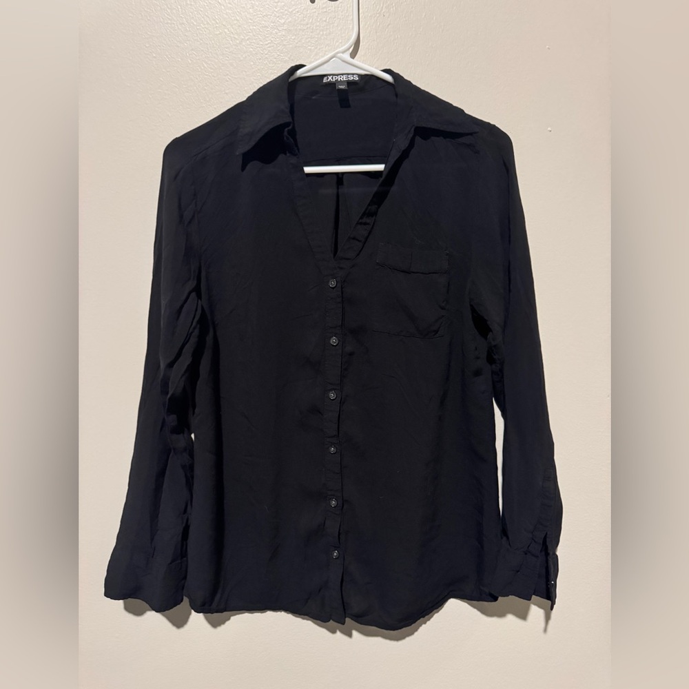 Express women's black Portofino shirt.